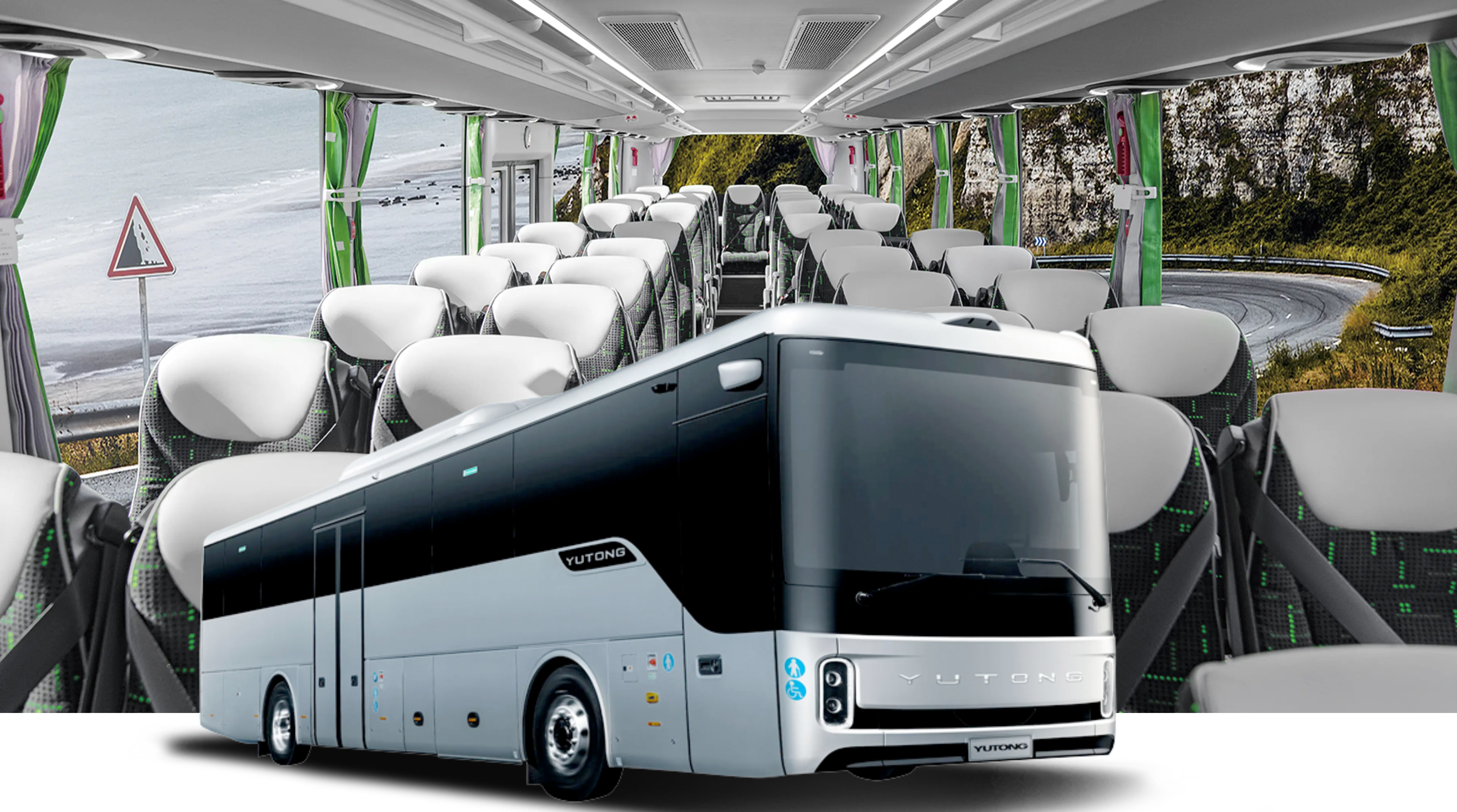 Interior of an AUVIA Express Commuter Coaster